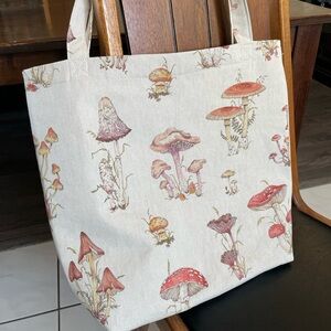 Mushroom and Moth Tote Bag